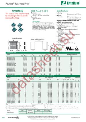 SMD1812P050TFA datasheet  