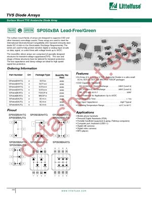 SP0502BAJTG datasheet  