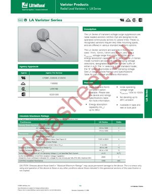 V130LA20AP datasheet  