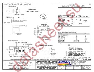 SML-LXFT0805SYC-TR datasheet  