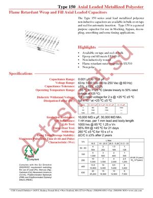 150222J630BB datasheet  