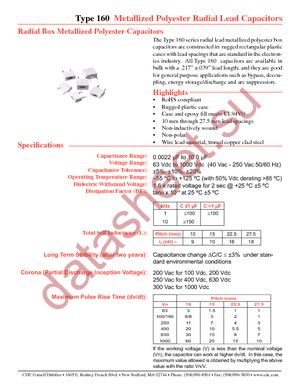 160104J250D-F datasheet  