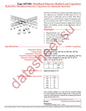 167124J100B-F datasheet  