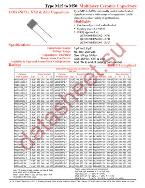 M15G101K2-F datasheet  