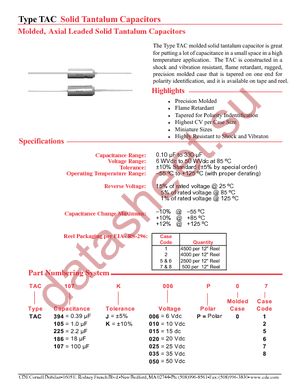 TAC105K035P02-F datasheet  