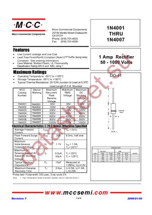 1N4003-TP datasheet  