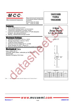 1N5338B-T datasheet  