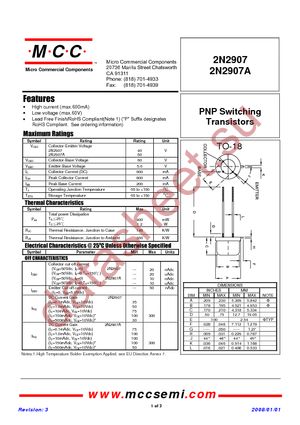 2N2907-BP datasheet  