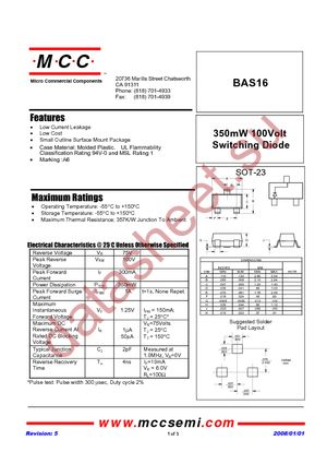 BAS16-TP datasheet  