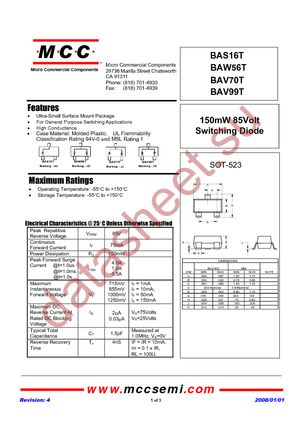 BAV70T-TP datasheet  