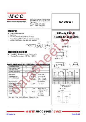 BAV99WT-TP datasheet  
