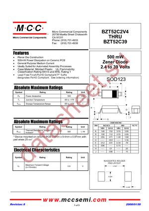BZT52C10-TP datasheet  