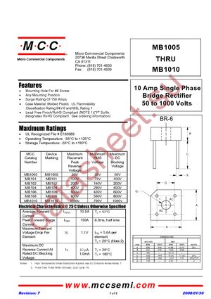 MB1005-BP datasheet  