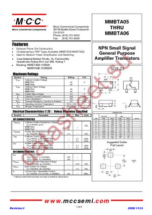 MMBTA06-T datasheet  