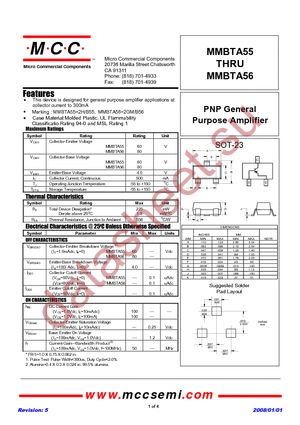 MMBTA56-T datasheet  