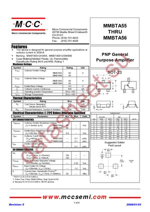 MMBTA56-TP datasheet  