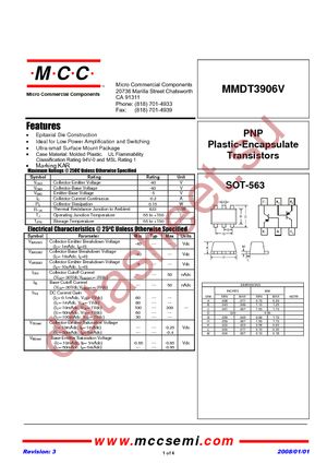 MMDT3906V-TP datasheet  
