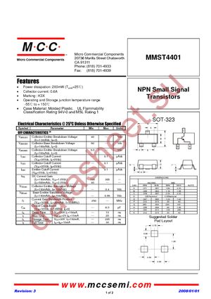 MMST4401-TP datasheet  