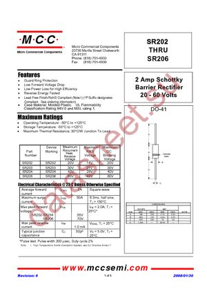 SR202-TP datasheet  