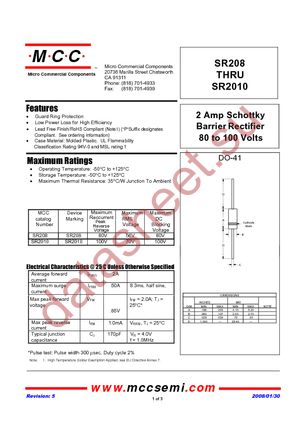 SR208-TP datasheet  