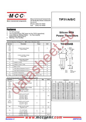 TIP31-BP datasheet  