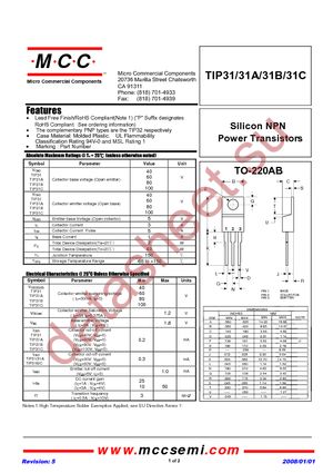 TIP31B-BP datasheet  