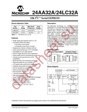 24AA32A-I/ST datasheet  