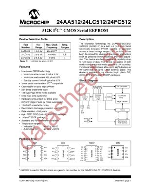 24FC512T-I/MF datasheet  