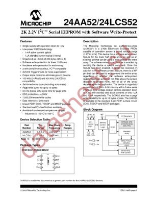 24LCS52/P datasheet  