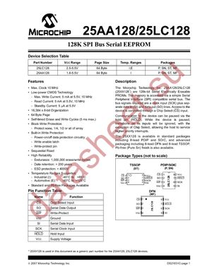 25AA128-I/MF datasheet  