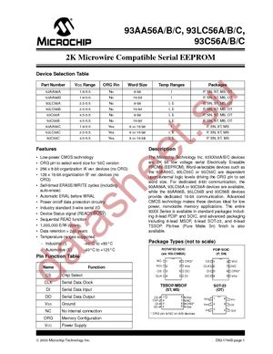 93AA56BX-I/SN datasheet  