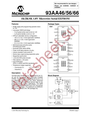 93AA66-I/SN datasheet  