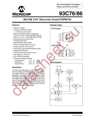 93C76C-E/MS datasheet  
