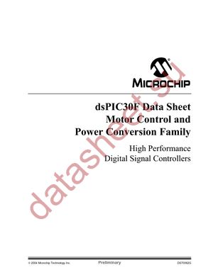 DSPIC30F3010-30I/SP datasheet  