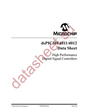 DSPIC30F4011-20E/P datasheet  