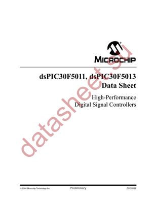 DSPIC30F5013-20I/PT datasheet  