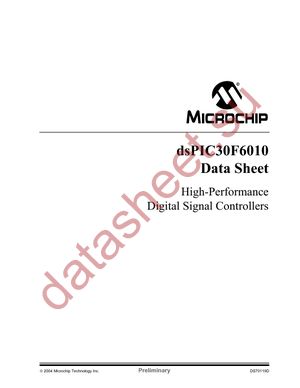 DSPIC30F6010-20E/PF datasheet  