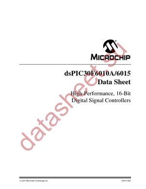 DSPIC30F6010AT-30I/PF datasheet  