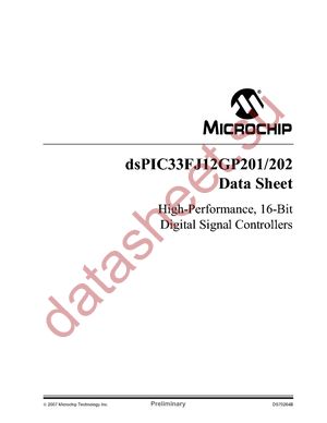 DSPIC33FJ12GP202-E/ML datasheet  