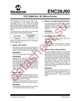 ENC28J60/SP datasheet  