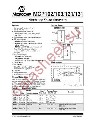 MCP102-195I/TO datasheet  