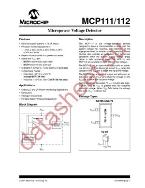 MCP111-270I/TO datasheet  