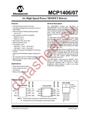 MCP1406-E/MF datasheet  