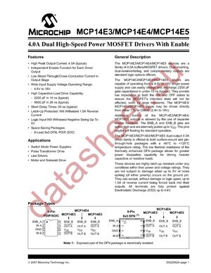 MCP14E3-E/SN datasheet  