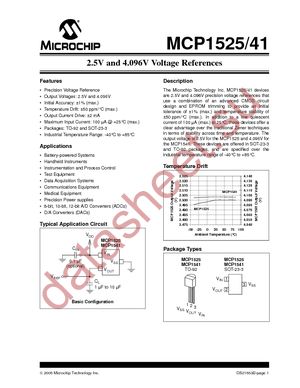 MCP1525-I/TO datasheet  