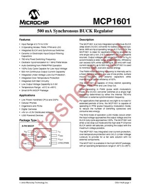 MCP1601-I/MS datasheet  
