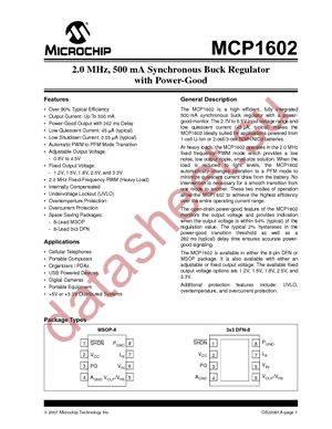MCP1602-080I/MF datasheet  