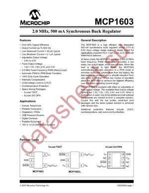 MCP1603-120I/MC datasheet  