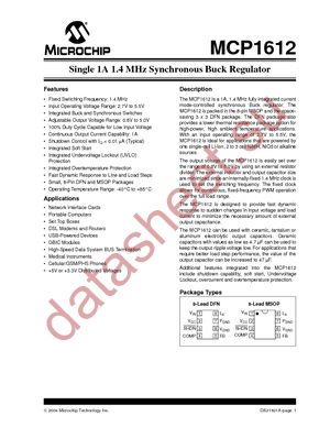 MCP1612-120I/MS datasheet  