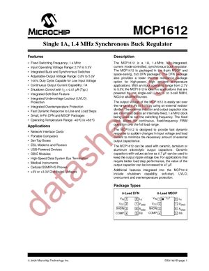 MCP1612-ADJI/MF datasheet  